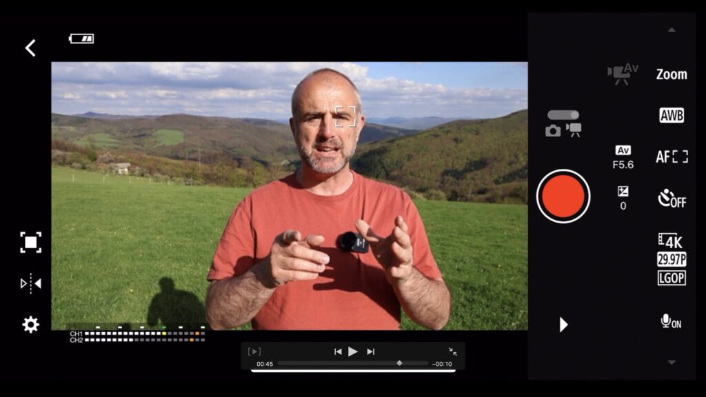Canon R50 V review and sample photos - menu