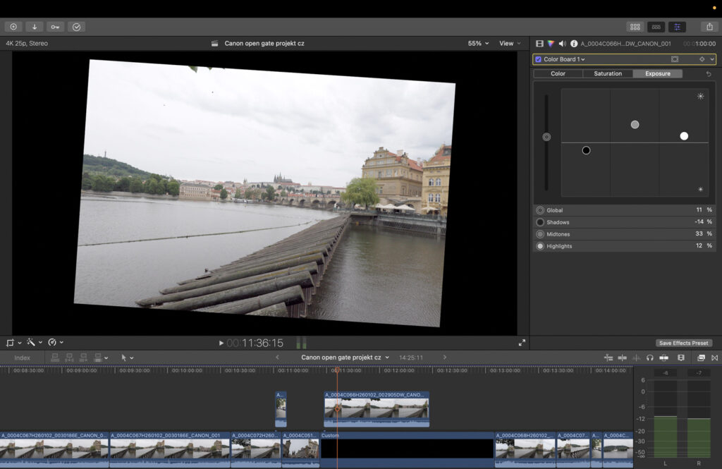 Canon R6 V and open gate video - corrections in Final Cut Pro