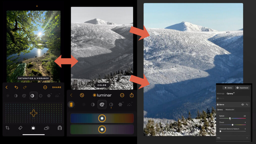 Luminar Mobile - example of usage