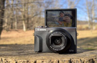 Canon PowerShot G7 X Mark III - camera in forest
