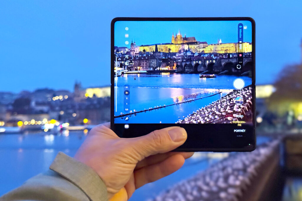 Honor Magic V5 during testing in Prague.